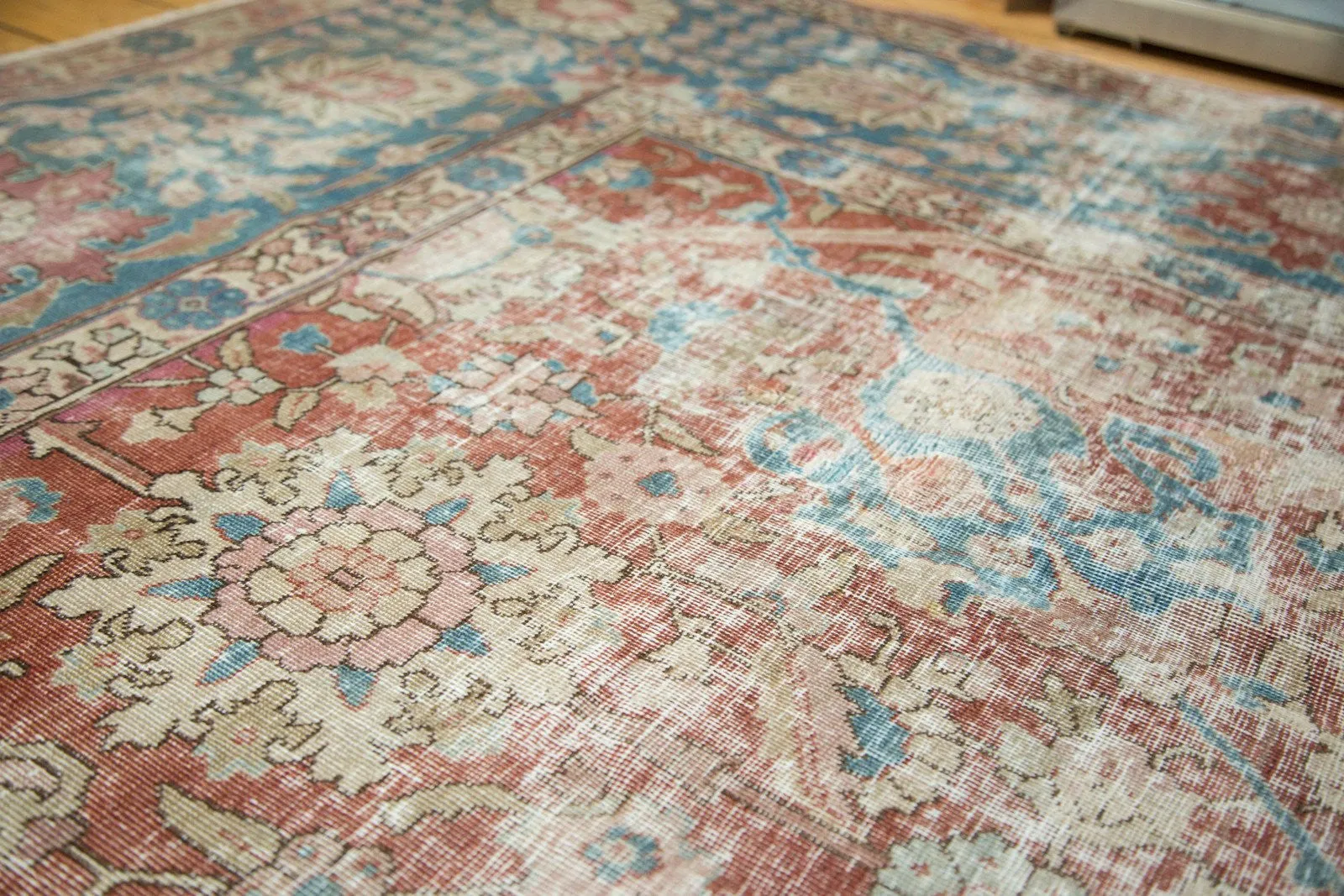 11x14 Vintage Distressed Tabriz Carpet