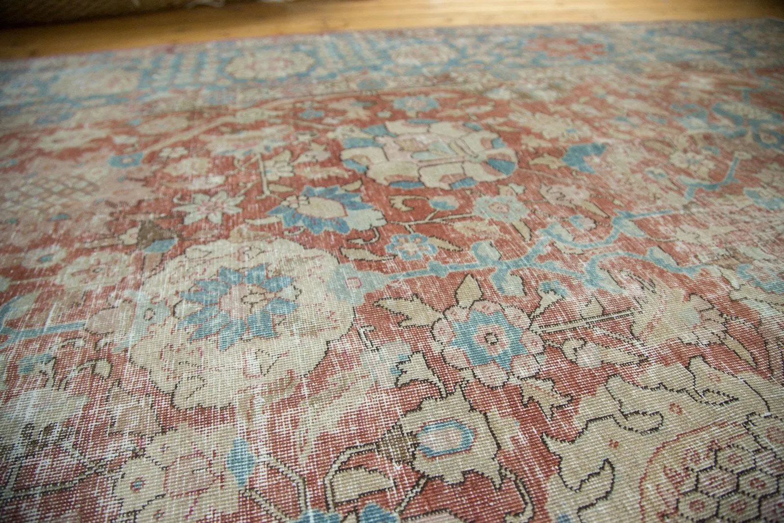 11x14 Vintage Distressed Tabriz Carpet