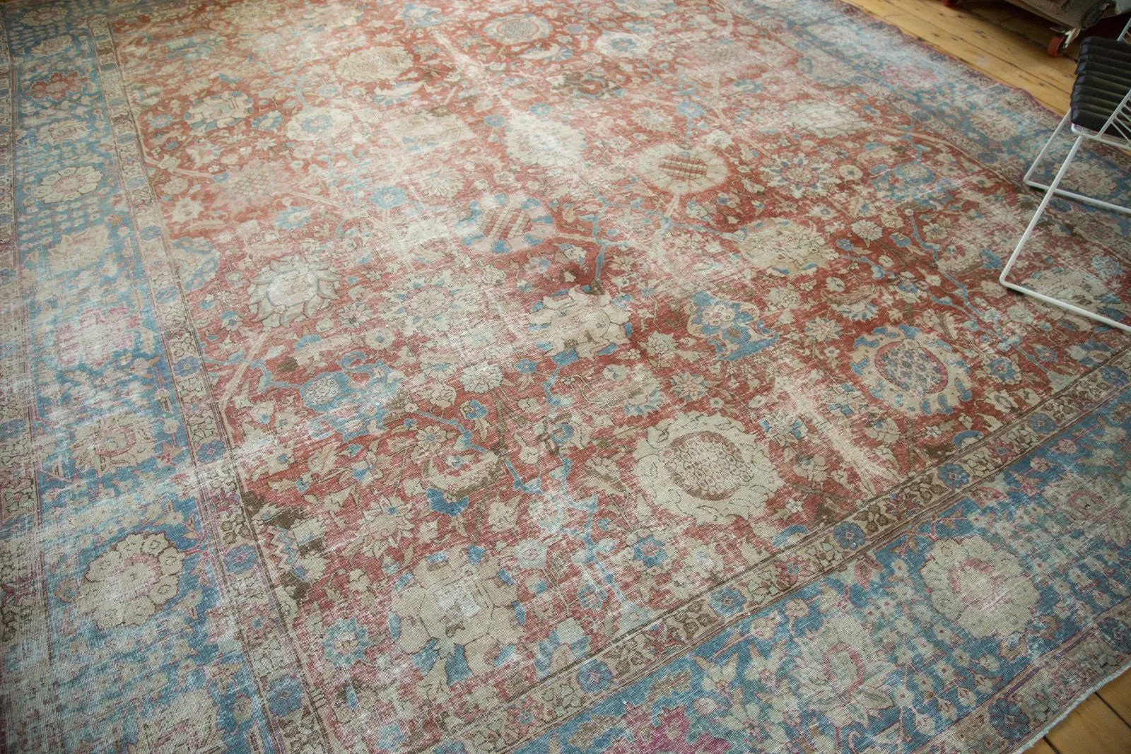 11x14 Vintage Distressed Tabriz Carpet
