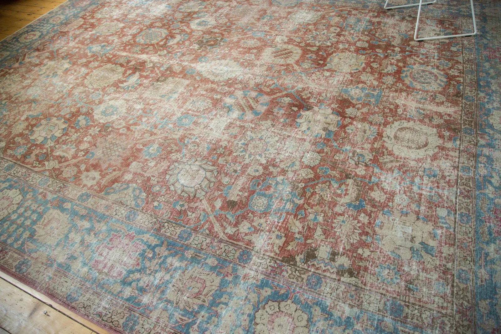 11x14 Vintage Distressed Tabriz Carpet