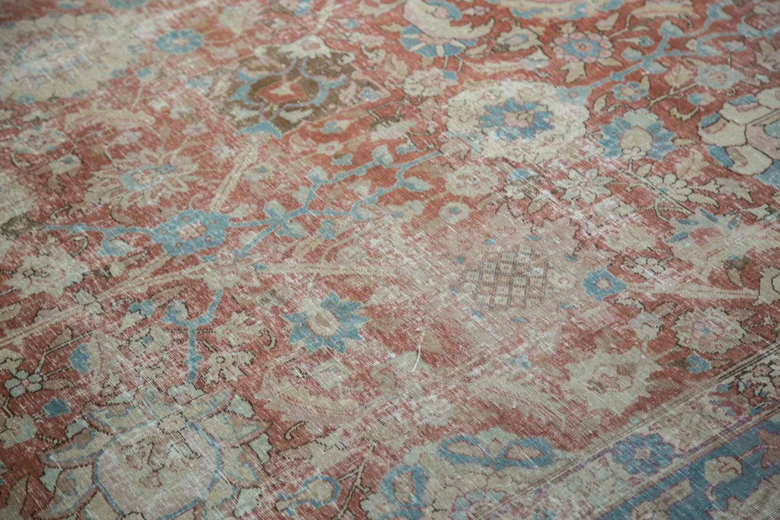 11x14 Vintage Distressed Tabriz Carpet