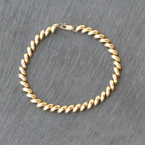 14k Gold Fancy Link Bracelet