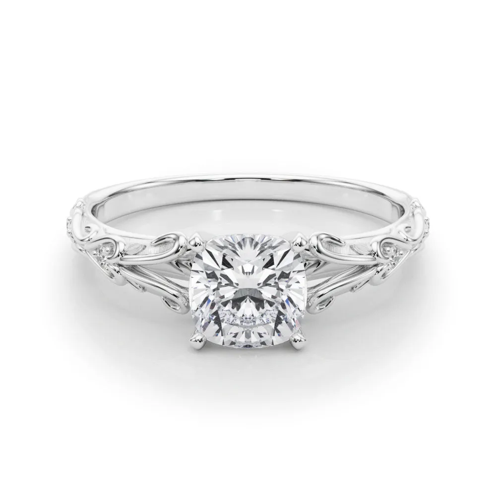 14K Vintage Style Engagement Ring