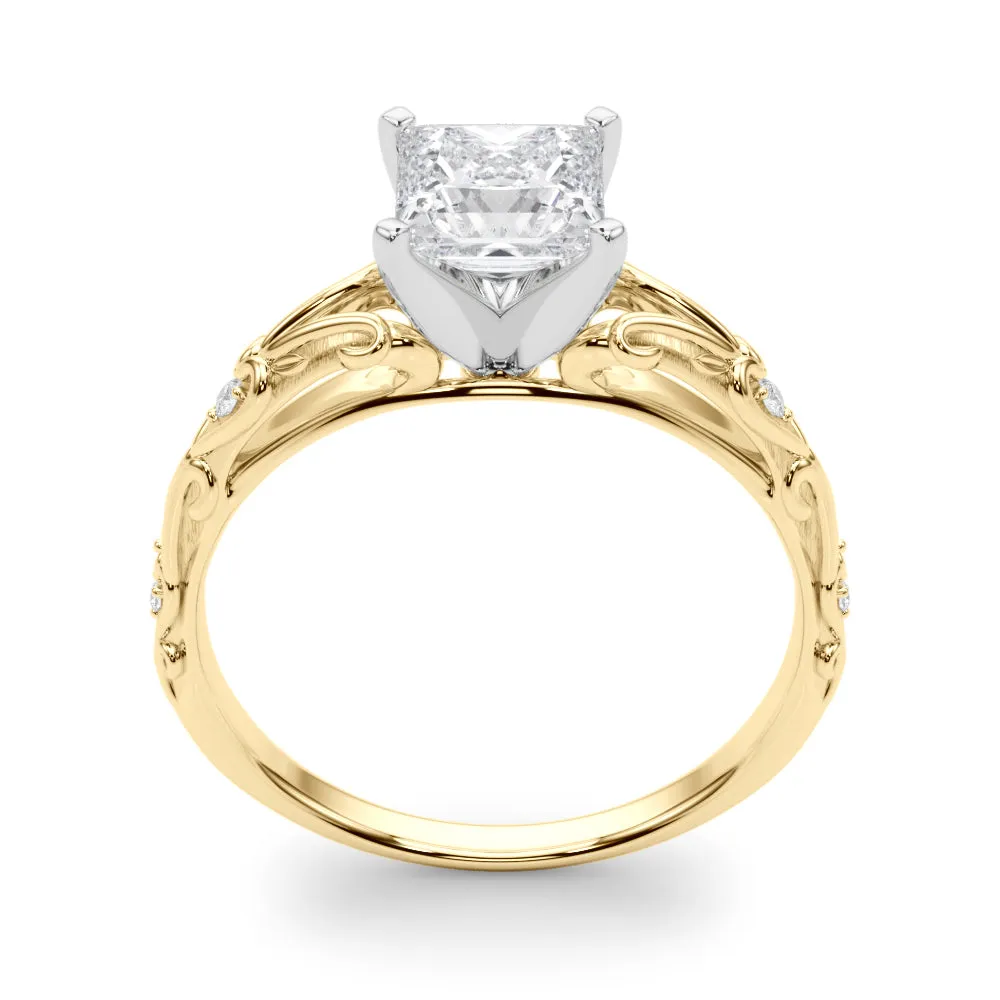 14K Vintage Style Engagement Ring