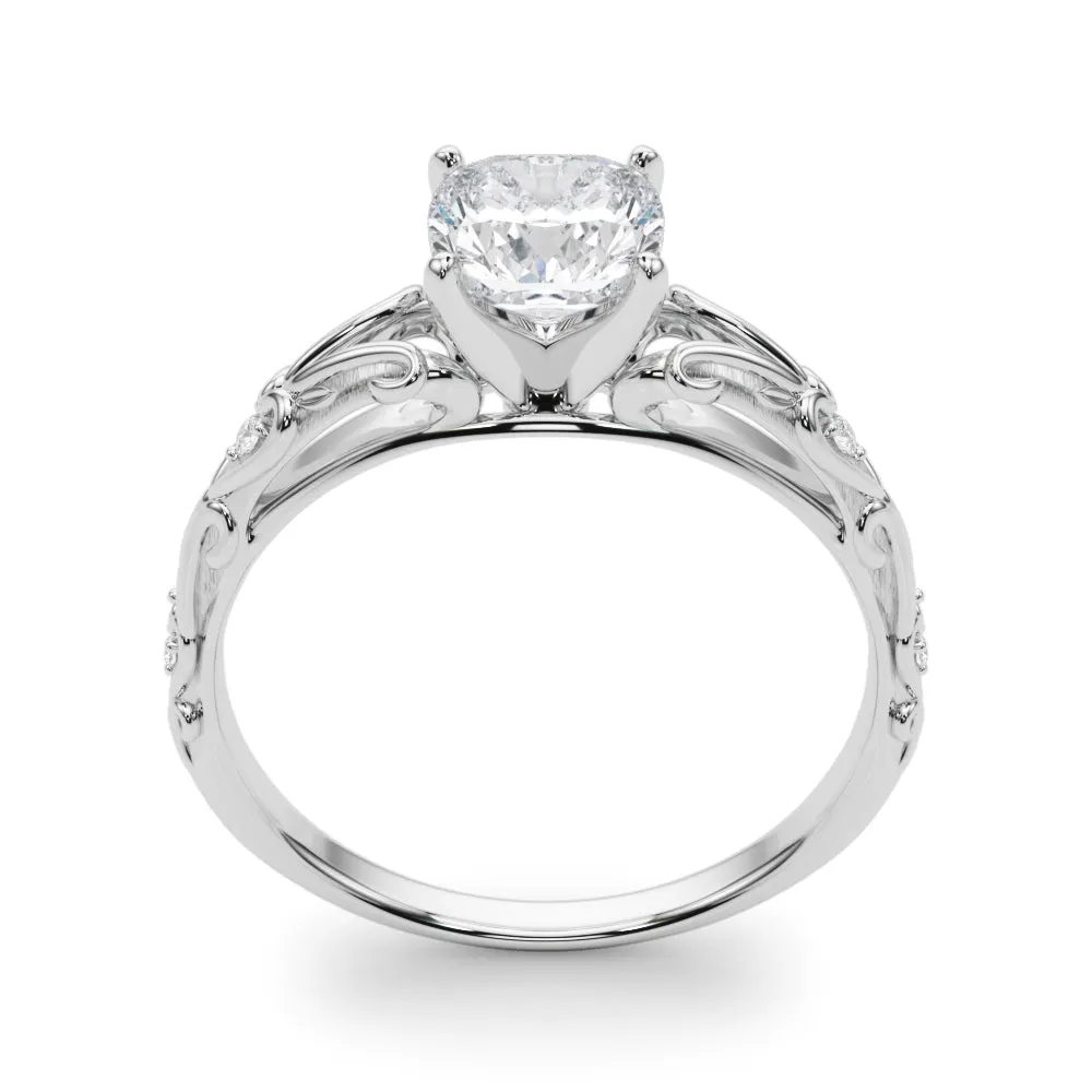 14K Vintage Style Engagement Ring