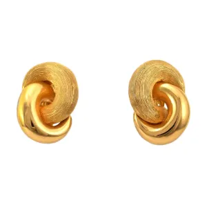 1960s Christian Dior Vintage GP Infinity Clip Earrings