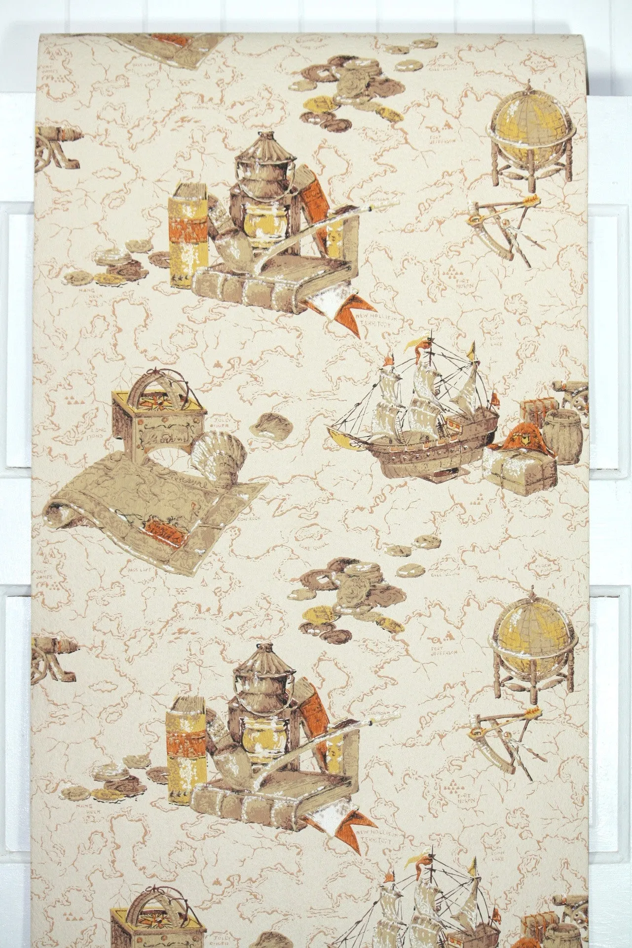 1960s Novelty Vintage Wallpaper