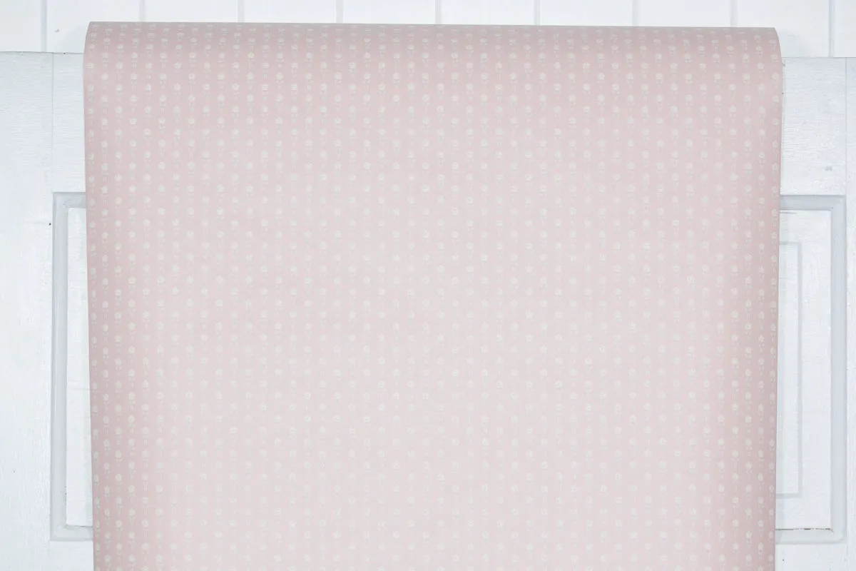 1980s Floral Vintage Wallpaper