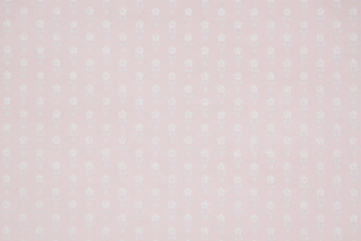 1980s Floral Vintage Wallpaper