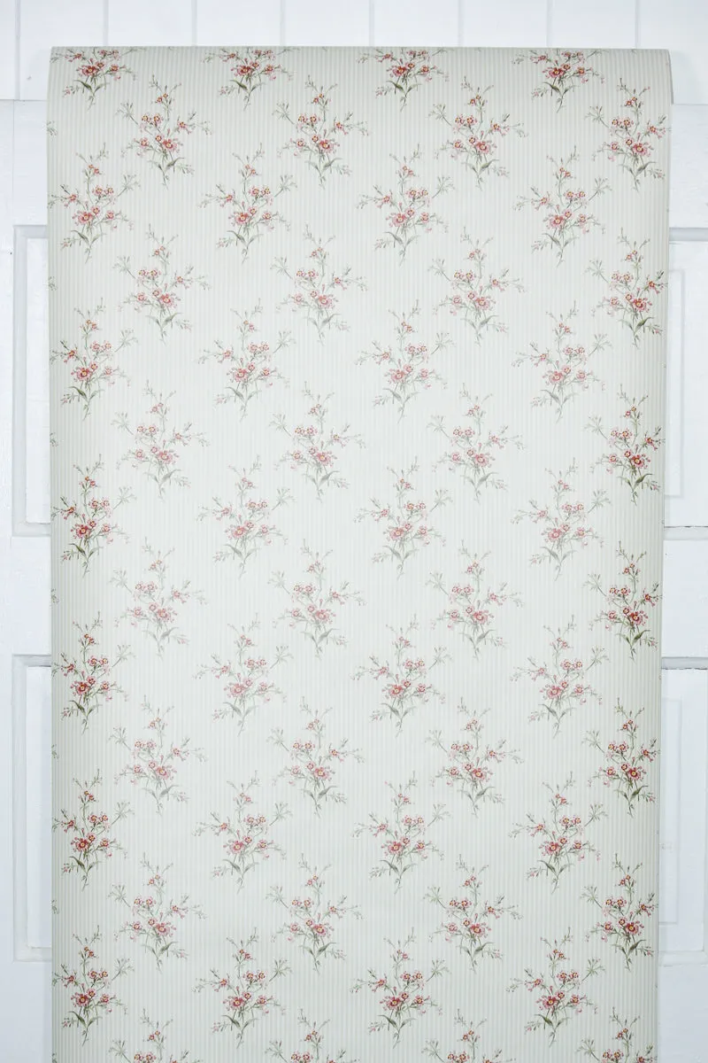 1990s Floral Vintage Wallpaper