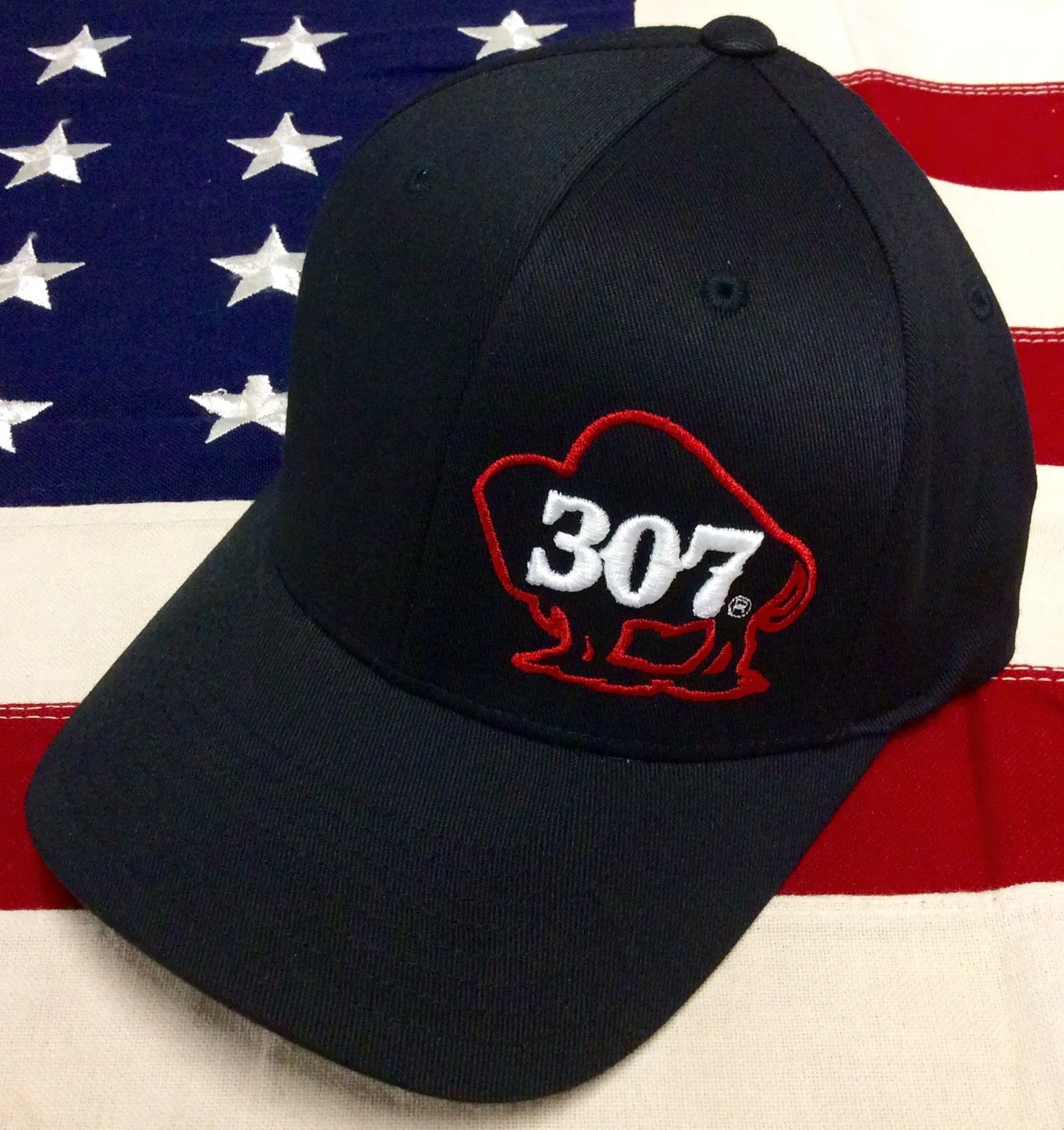 307 Buffalo Logo Flexfit Hats