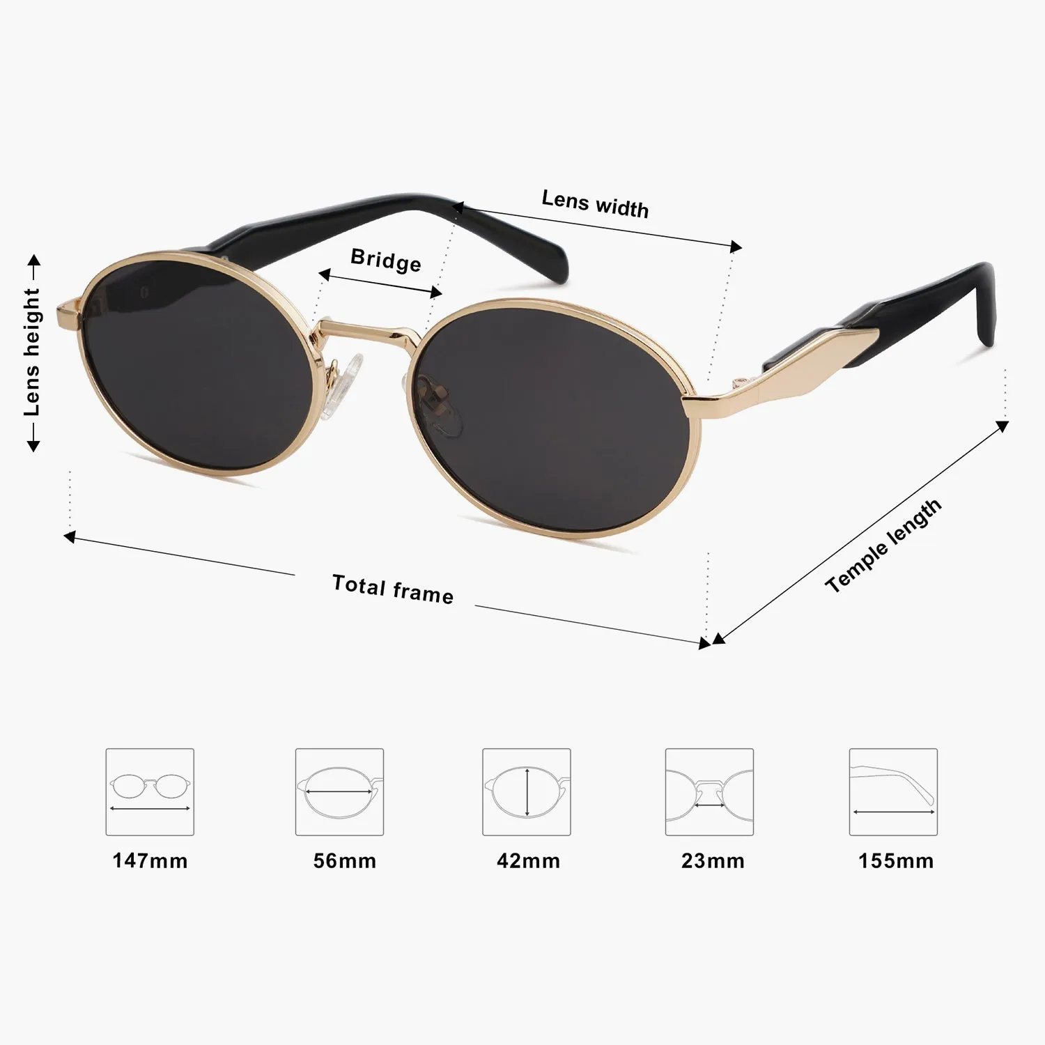 4 Colour Royal Style Sunglasses