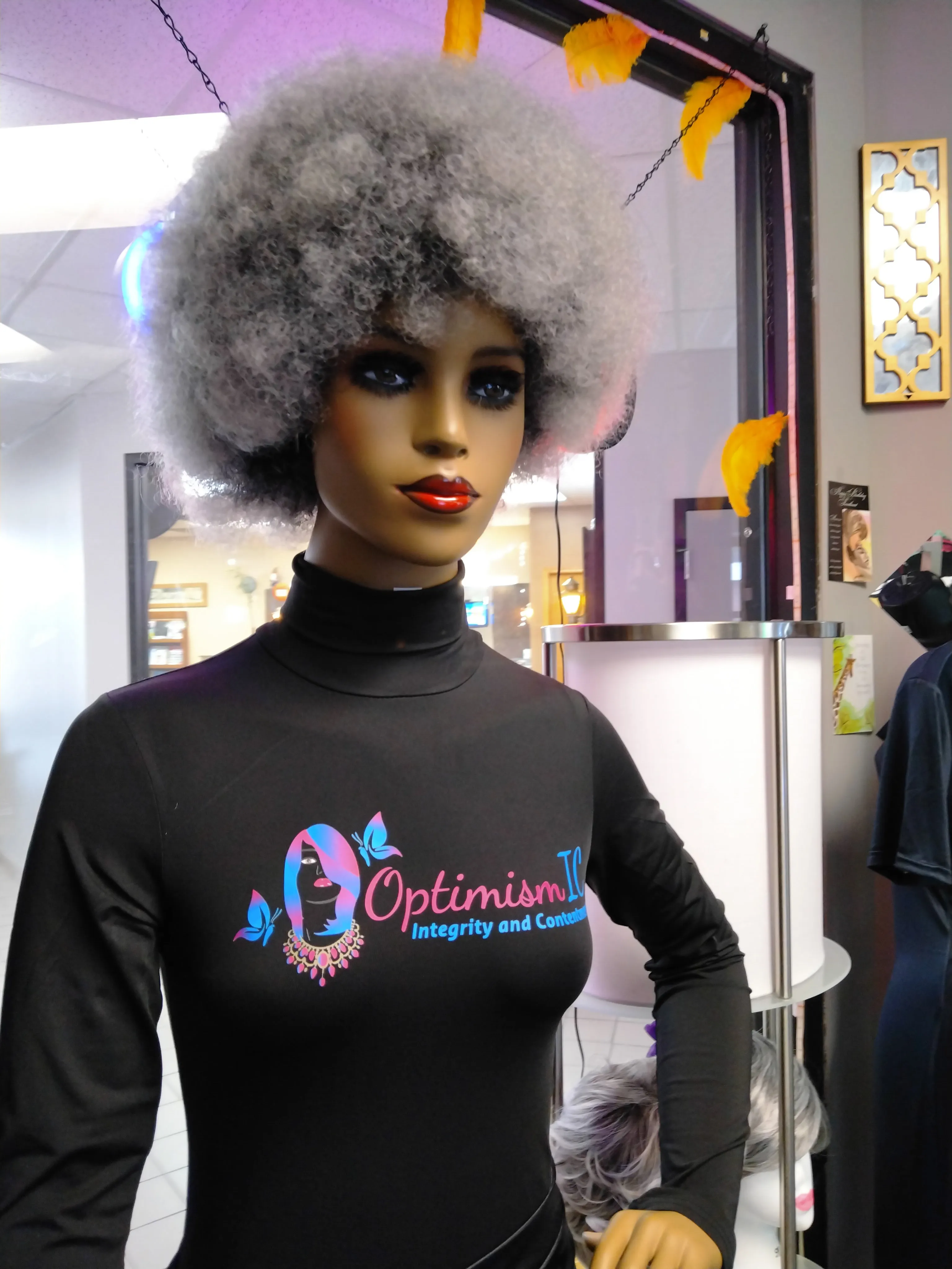 $59 Chayne Gray Synthetic glueless Afro Wigs Optimismic Wigs and Gifts