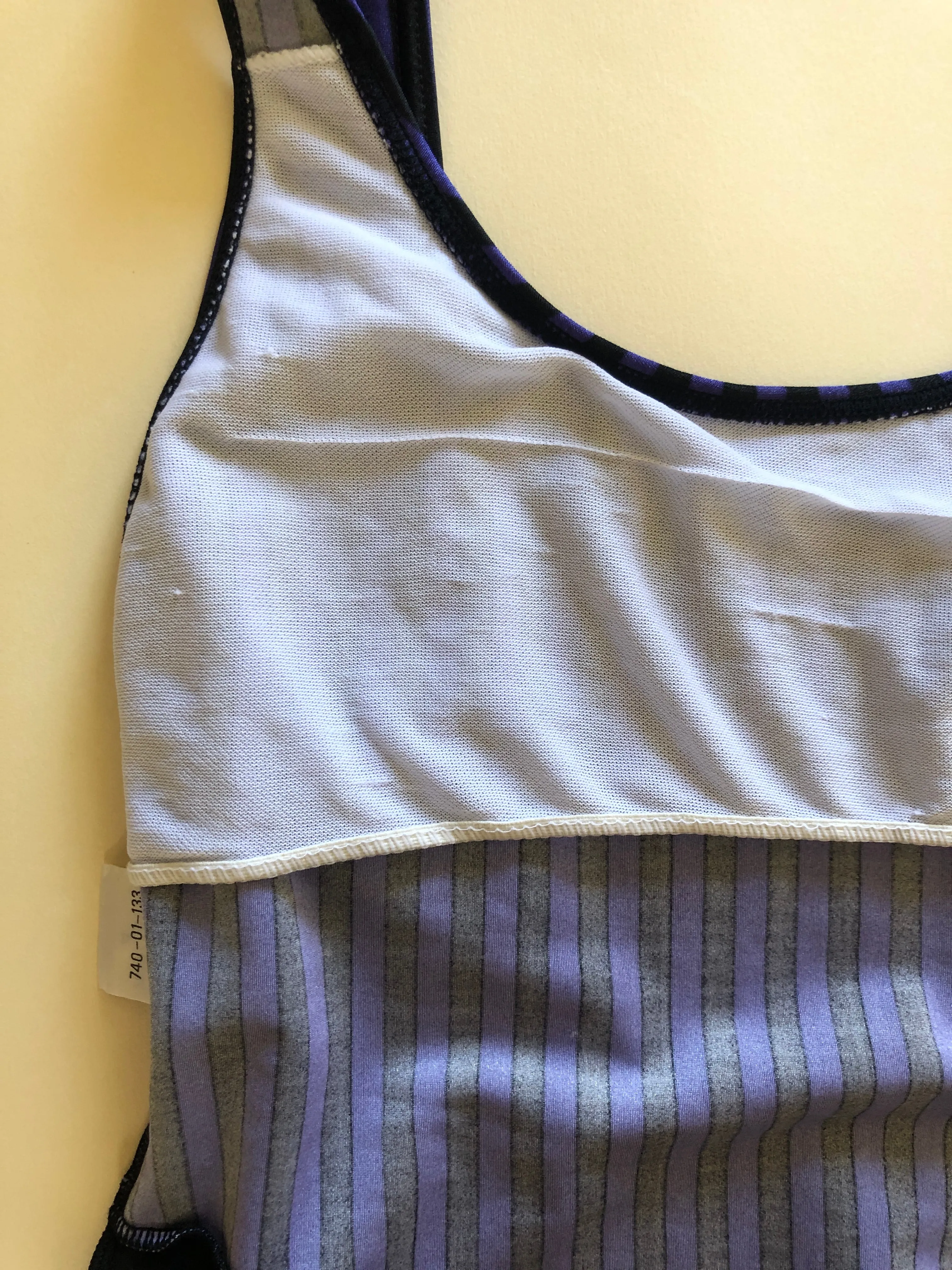 80's Puma Stripe Aerobic Swimsuit
