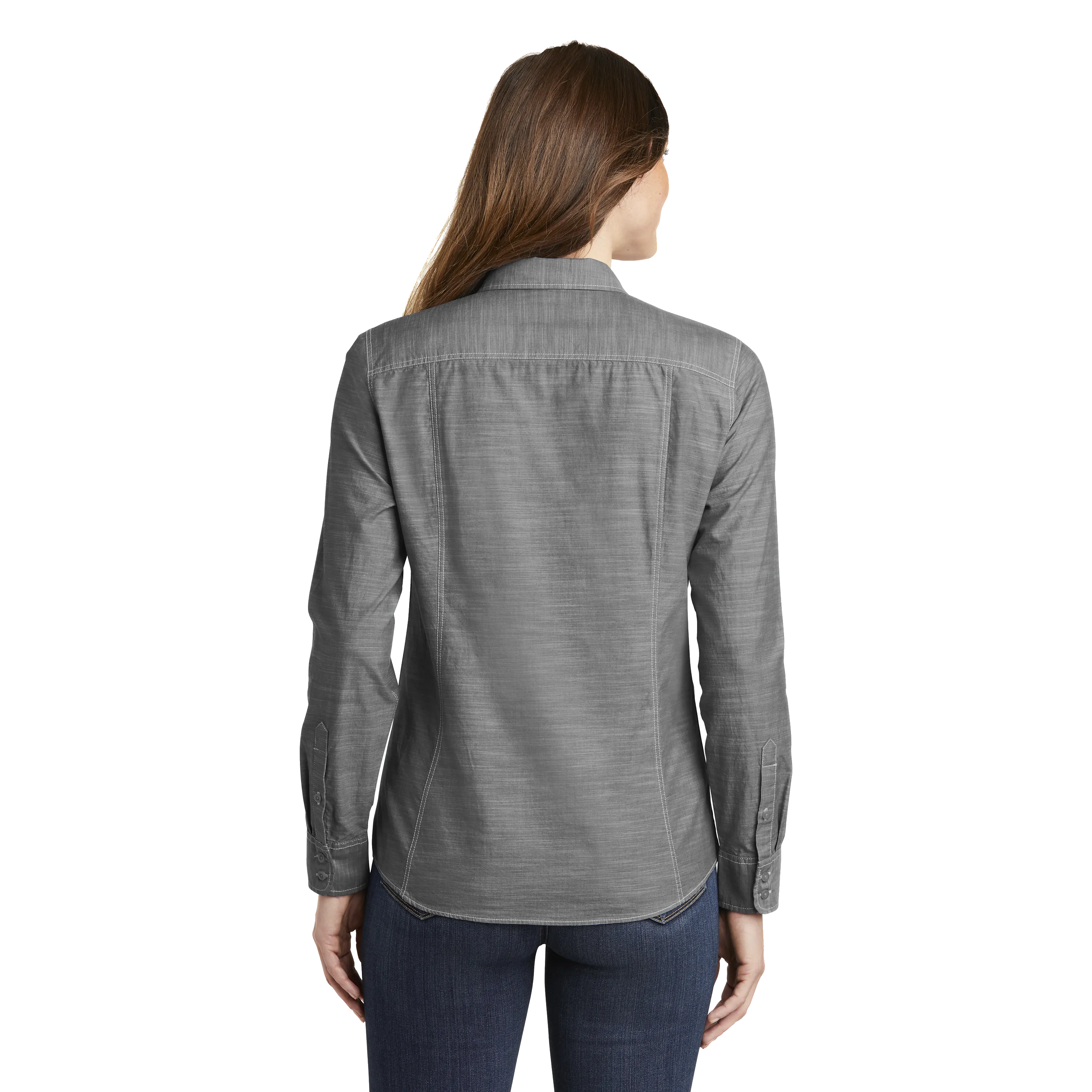 A1932W Ladies Slub Chambray Shirt