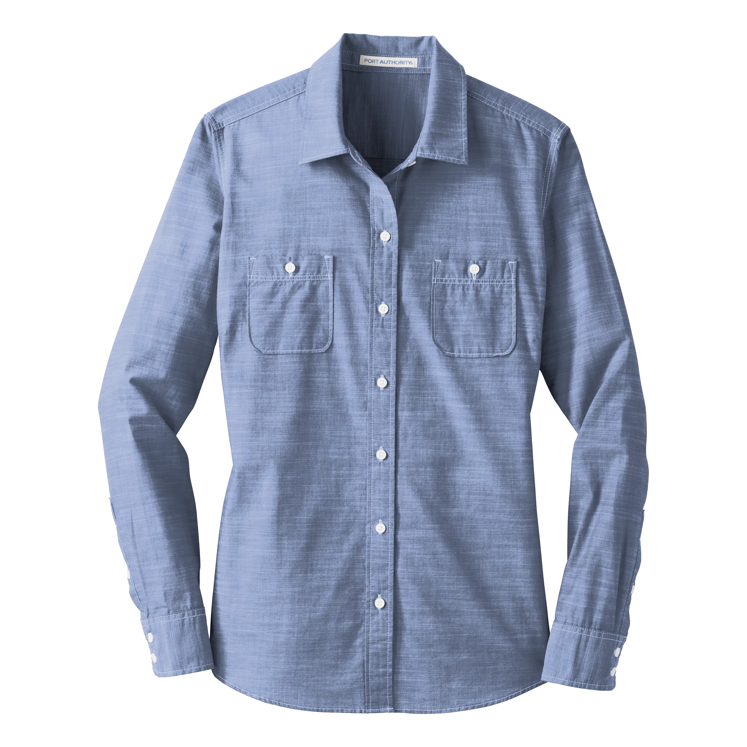 A1932W Ladies Slub Chambray Shirt