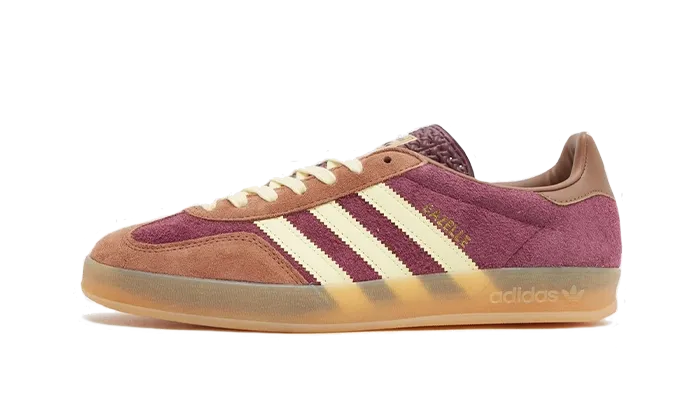 Adidas Gazelle Indoor Maroon Almost Yellow