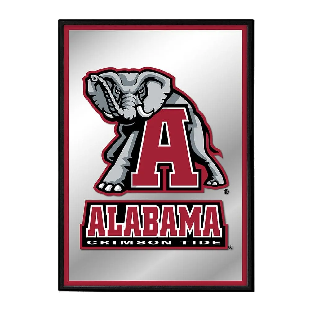 Alabama Crimson Tide: Tide - Framed Mirrored Wall Sign