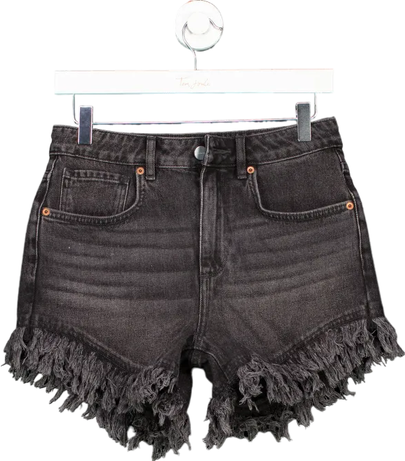 AllSaints Black Charle Pray Shorts UK W25
