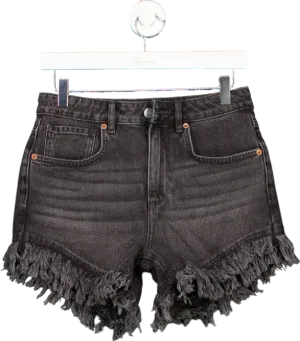 AllSaints Black Charle Pray Shorts UK W25