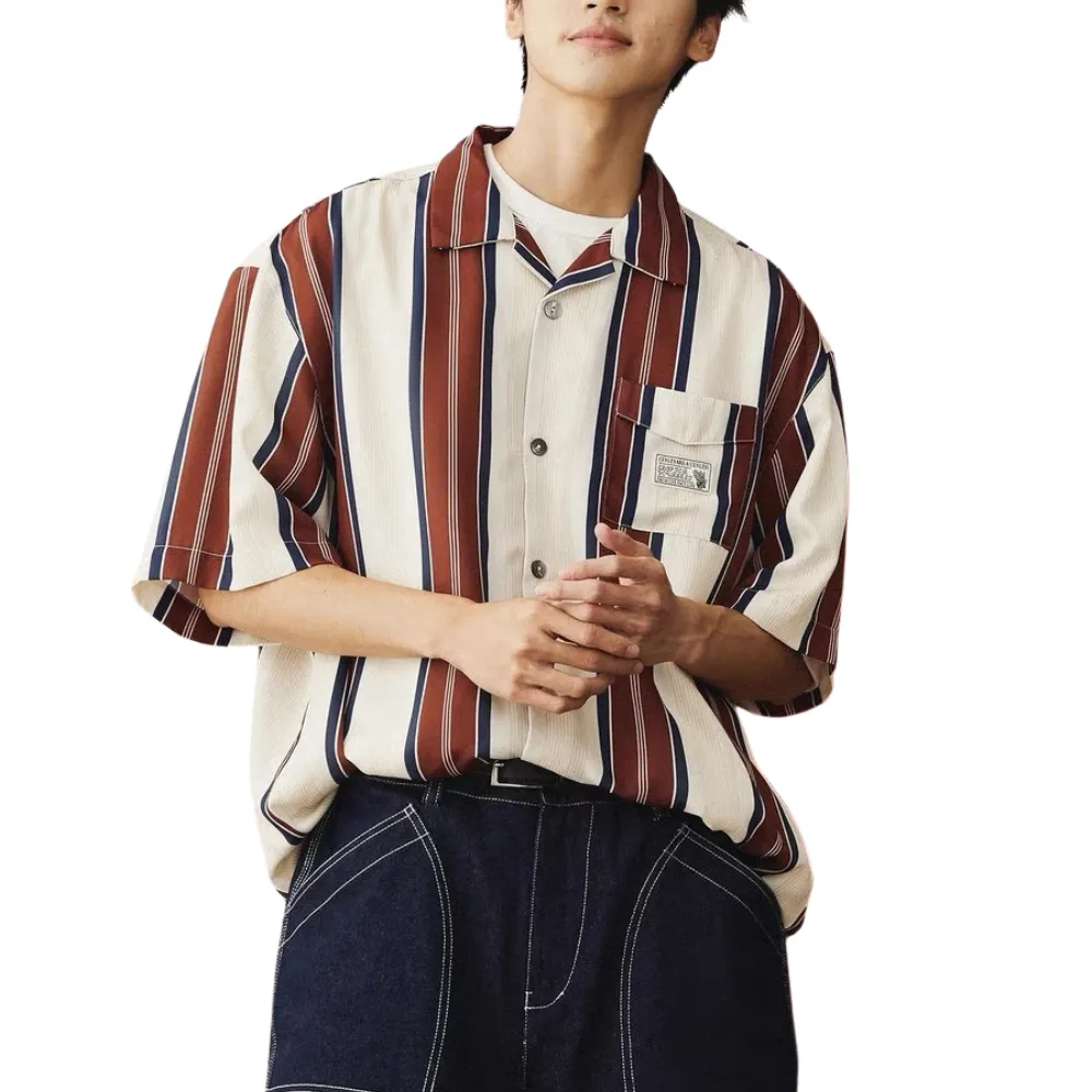 American Vintage Stripe Short Sleeve Shirt