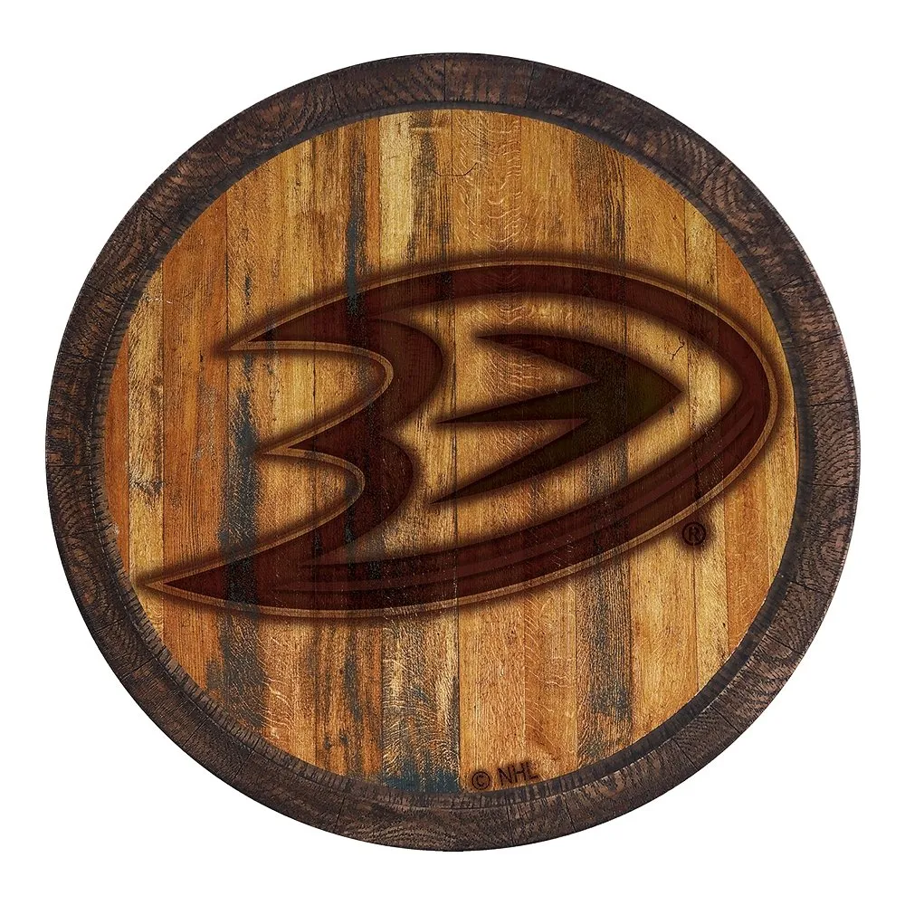 Anaheim Ducks: Branded "Faux" Barrel Top Sign
