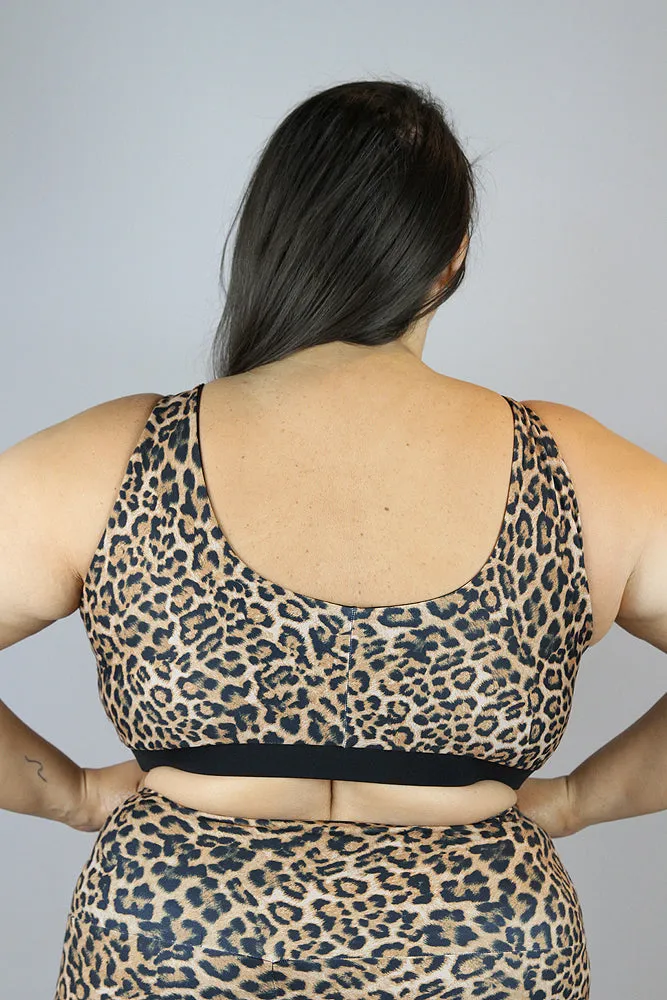 Animal Print Sweet Scoop Plus Size Sports Bra