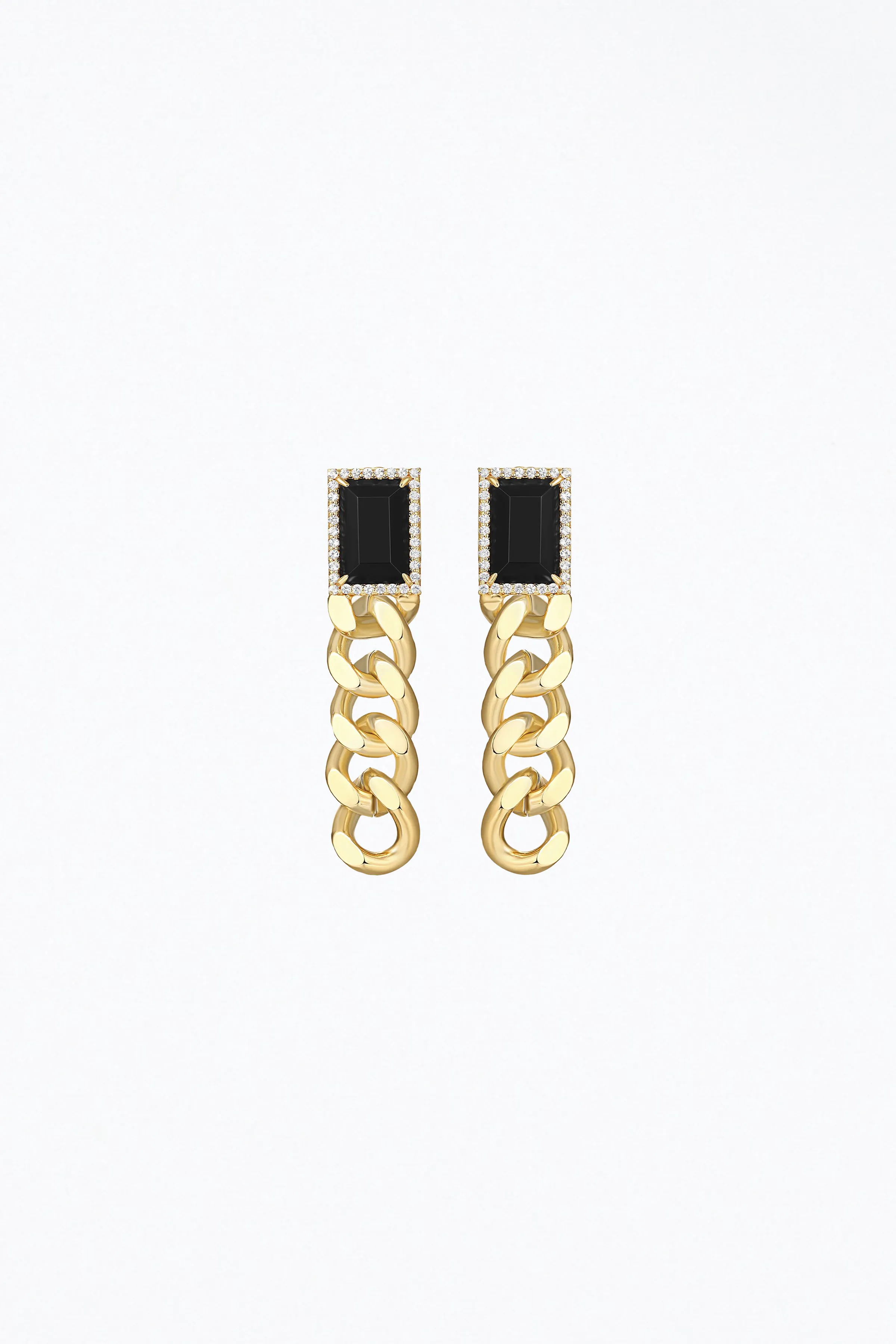 ANNIE GEMSTONE CHAIN EARRINGS