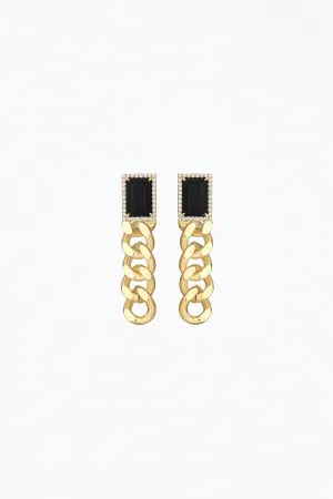 ANNIE GEMSTONE CHAIN EARRINGS