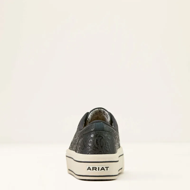 Ariat Women's Black Floral Embossed Shoe