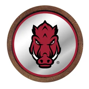 Arkansas Razorbacks: Tusk Stare - Barrel Top Mirrored Wall Sign