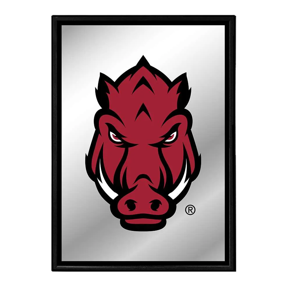 Arkansas Razorbacks: Tusk Stare - Framed Mirrored Wall Sign