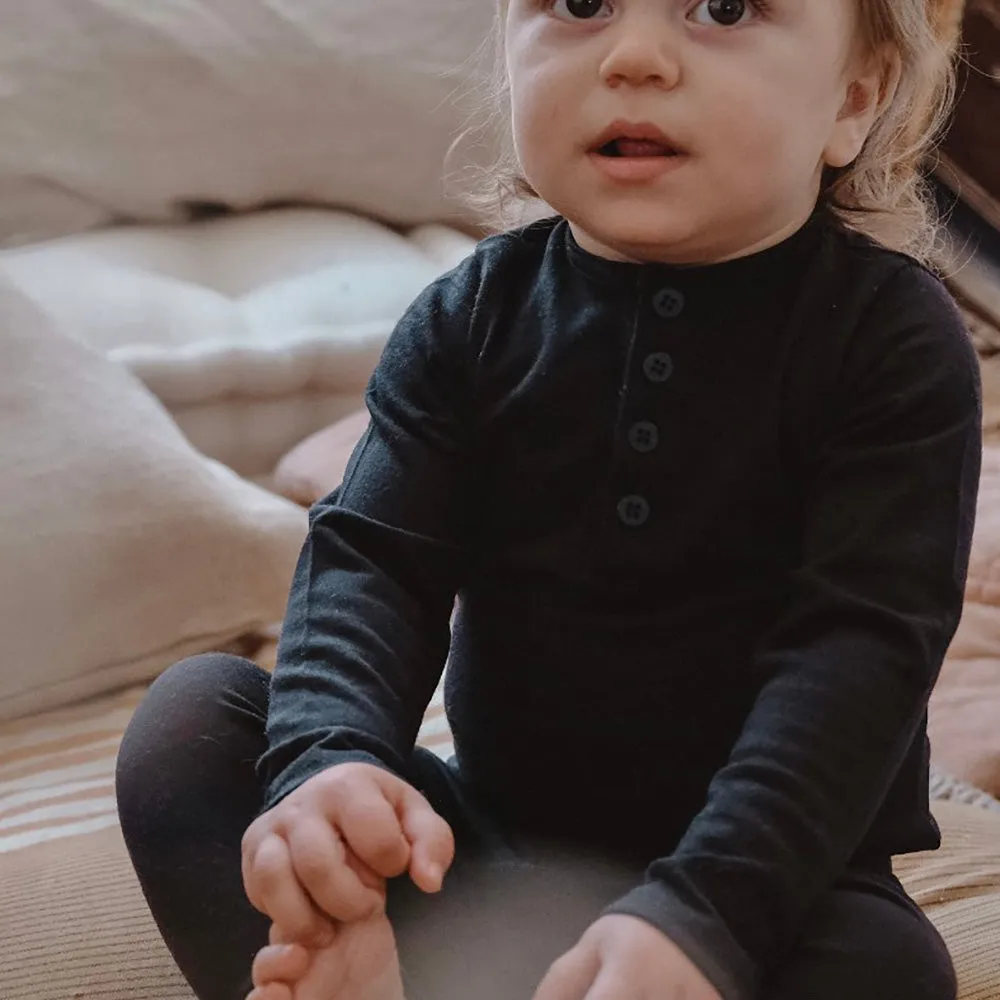 Aroha Collection Merino Baby Set | French Navy