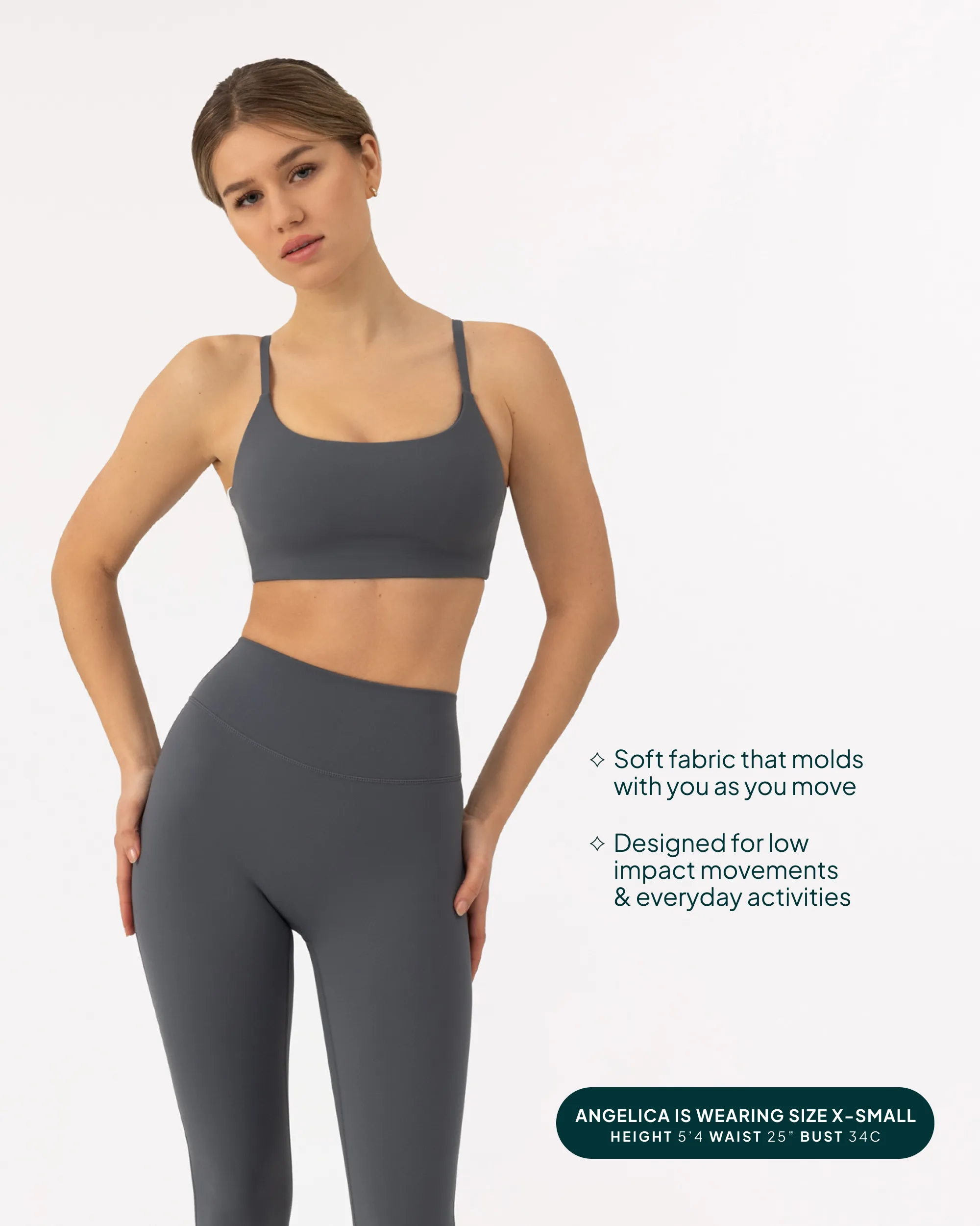 Athleisure Contrast Scoop Medium-Support Sports Bra