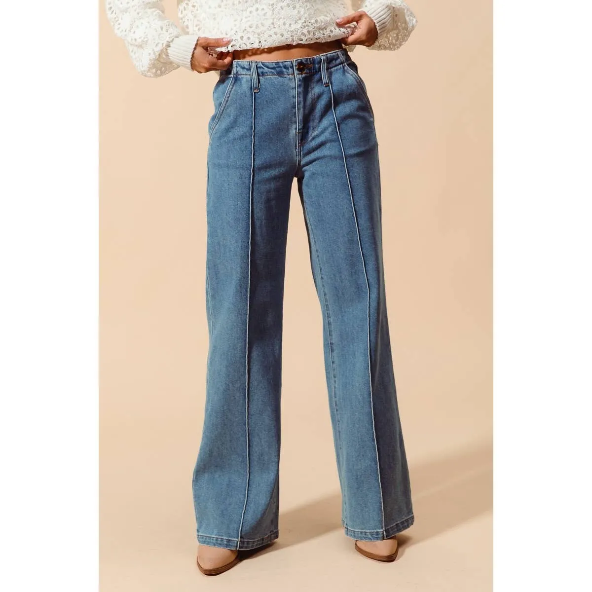 Baker Mid Rise Straight Leg