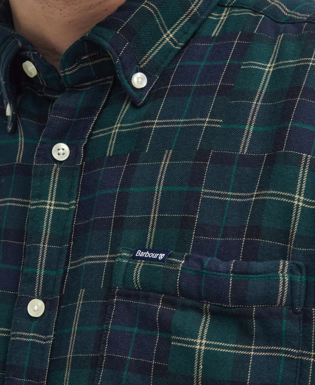 Barbour Mens Sault Shirt - Green