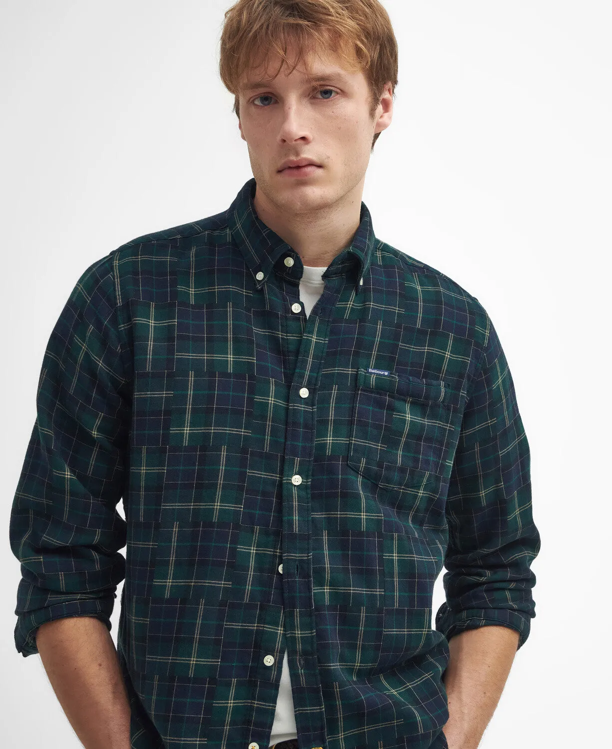 Barbour Mens Sault Shirt - Green