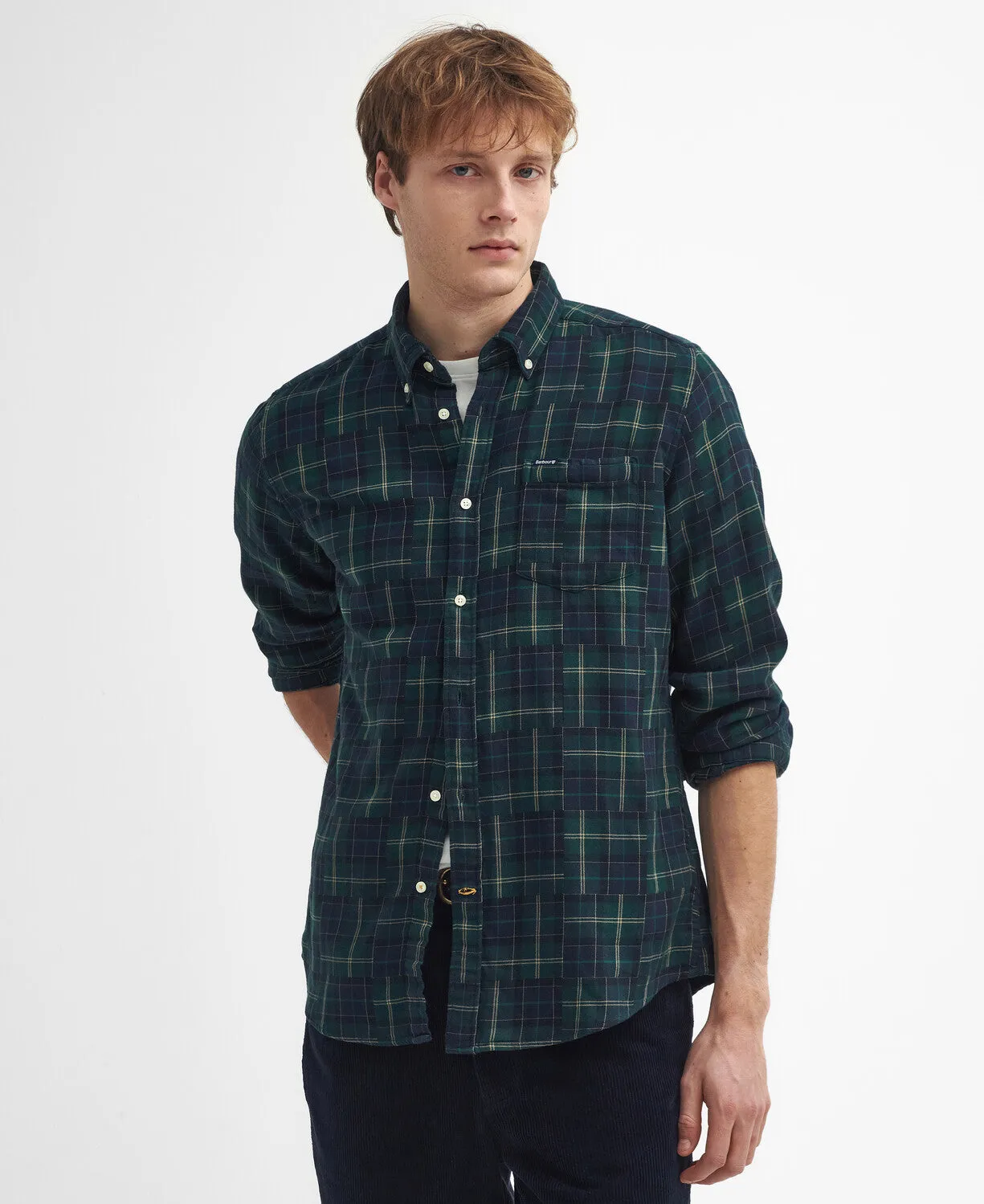 Barbour Mens Sault Shirt - Green