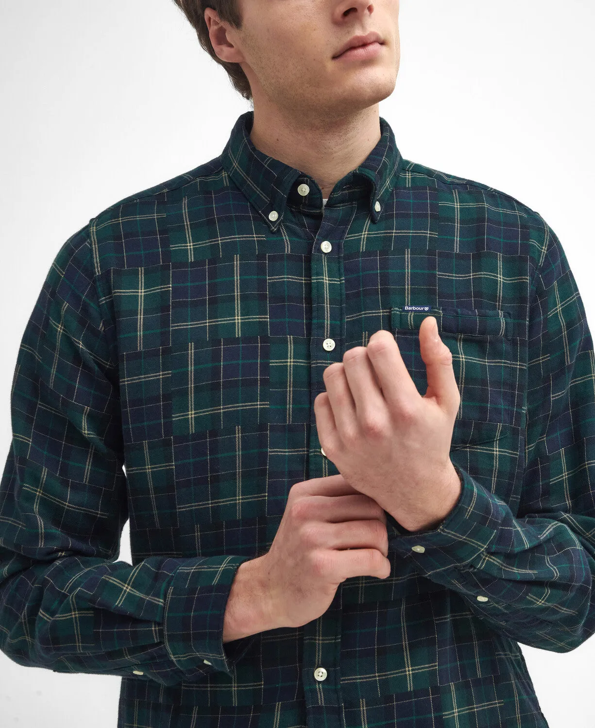 Barbour Mens Sault Shirt - Green