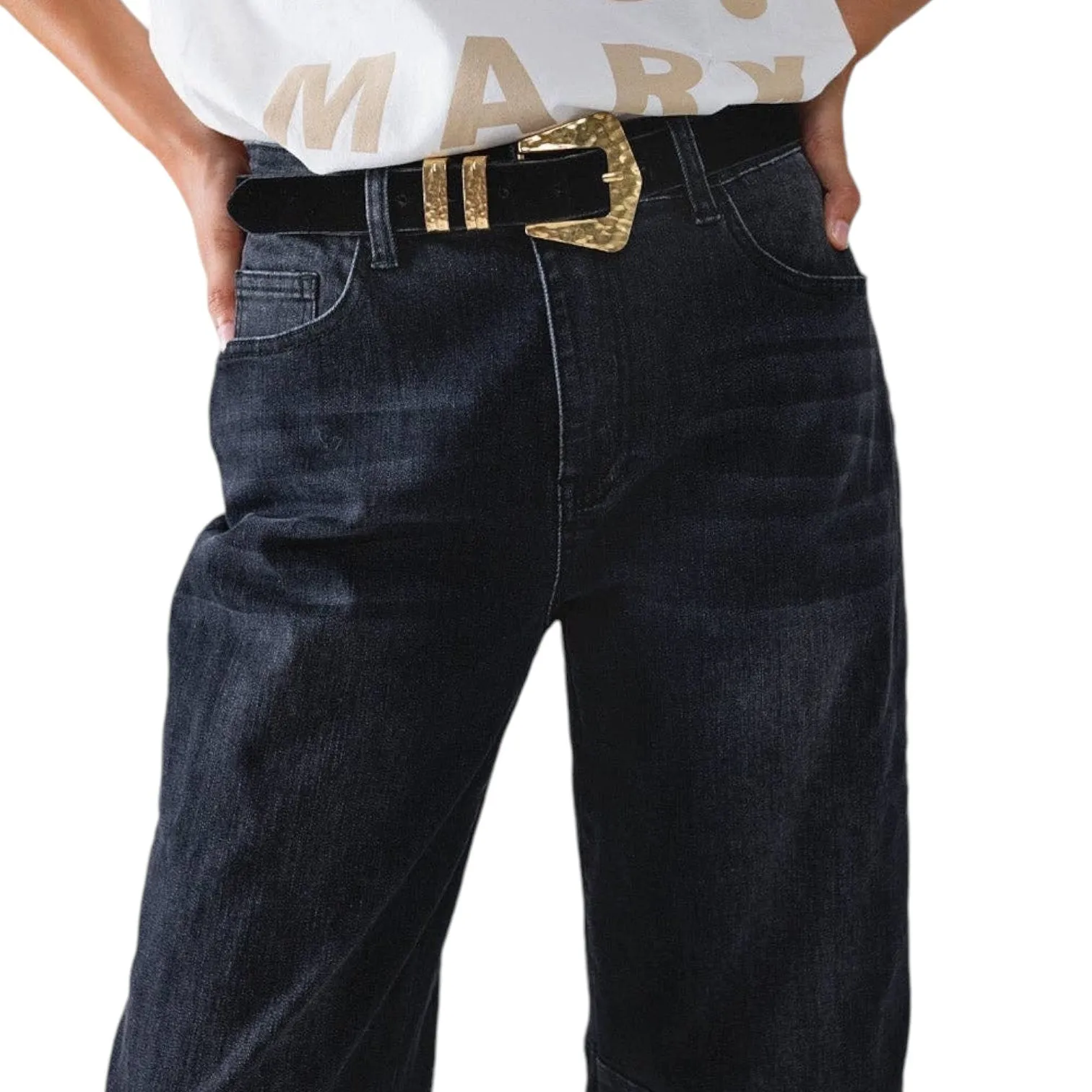 Barrel Jeans Black Final Sale