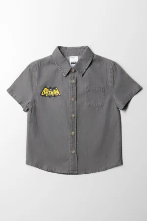 Batman Denim Shirt Grey