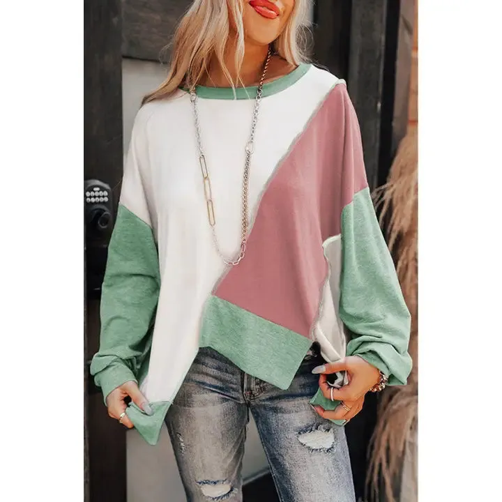 Bellamy Colorblock Asymmetrical Top