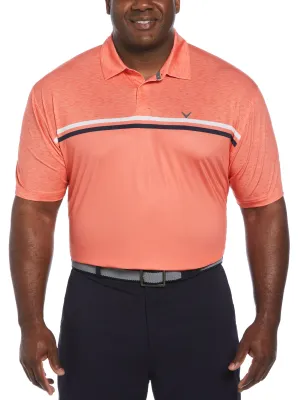 Big & Tall Color Block Pattern Golf Polo
