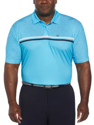 Big & Tall Short Sleeve Engineered Printed Block Polo Shirt