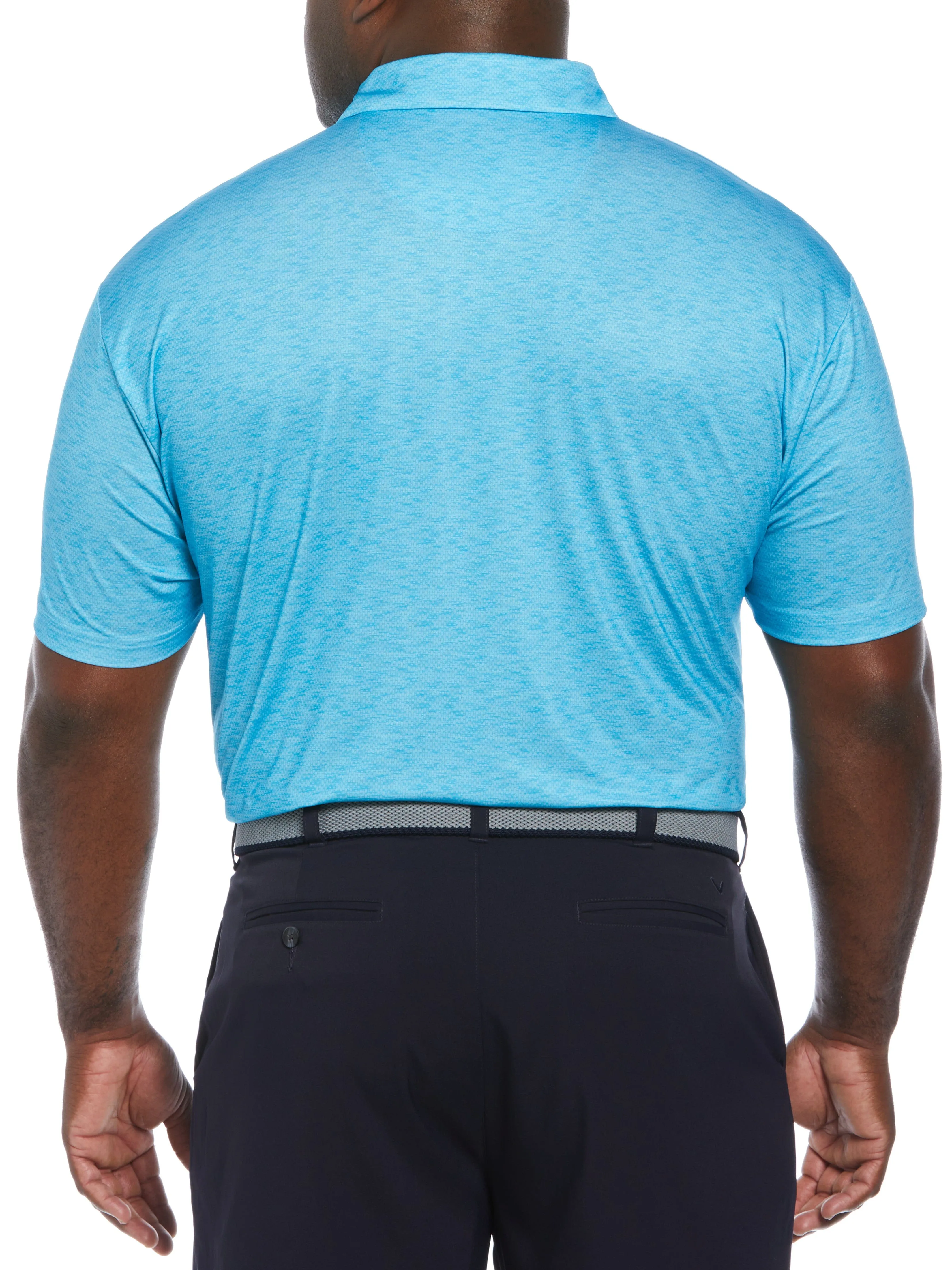 Big & Tall Short Sleeve Engineered Printed Block Polo Shirt