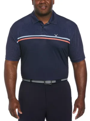 Big & Tall Short Sleeve Engineered Printed Block Polo Shirt