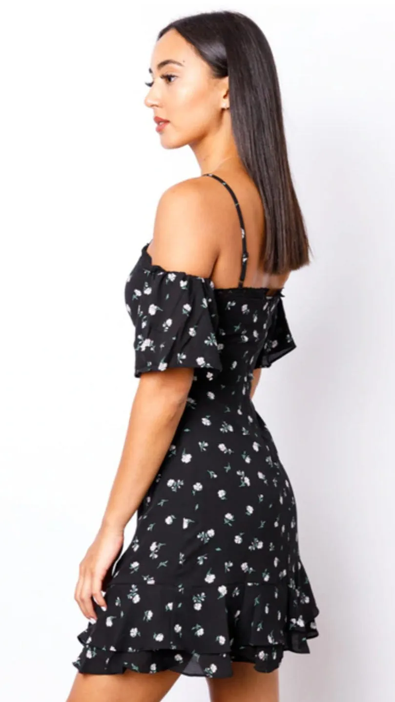Black Flower Dress
