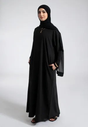 Black Inner Slip Dress With Pockets