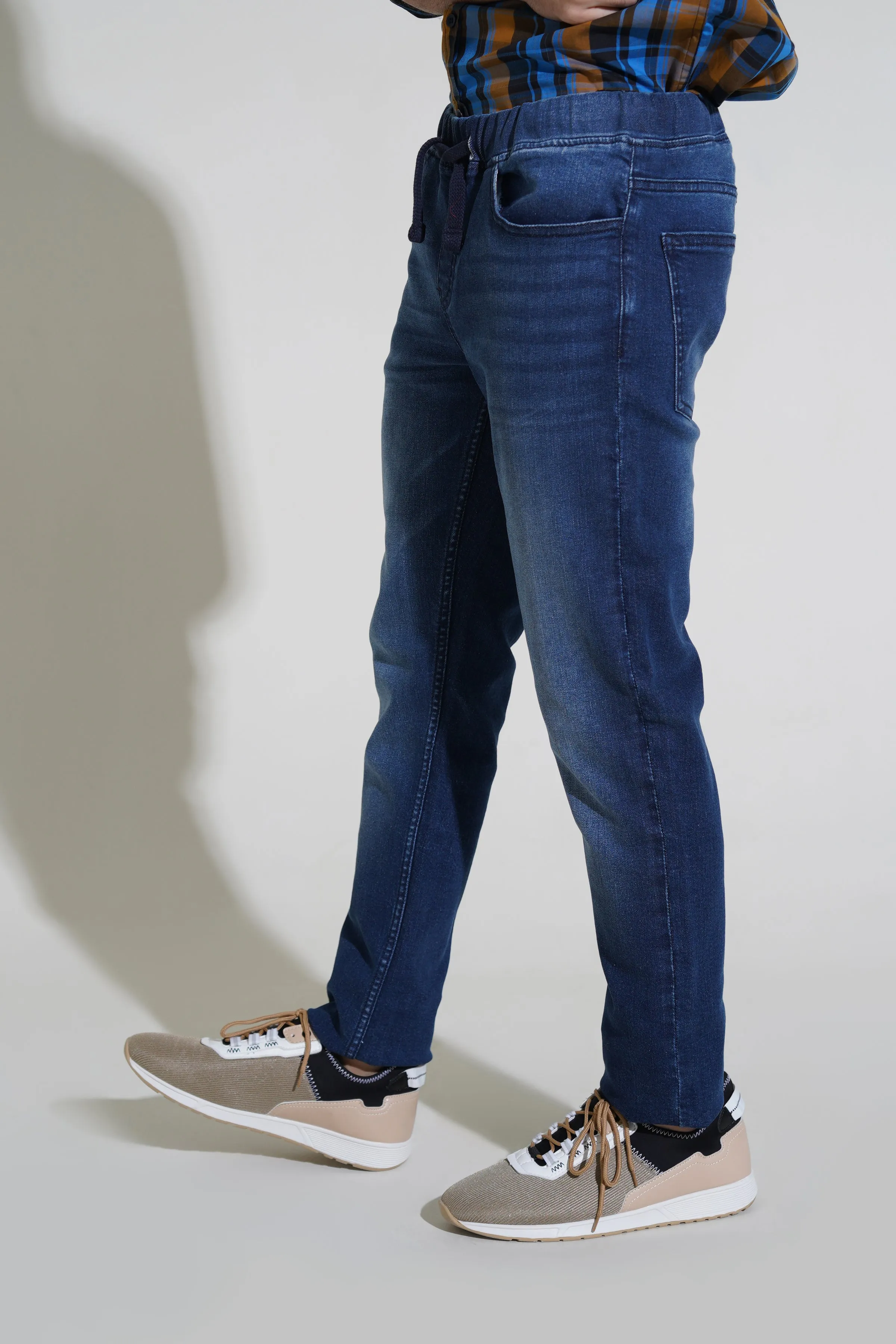 Black Wash Distressed Slim Fit Jeans