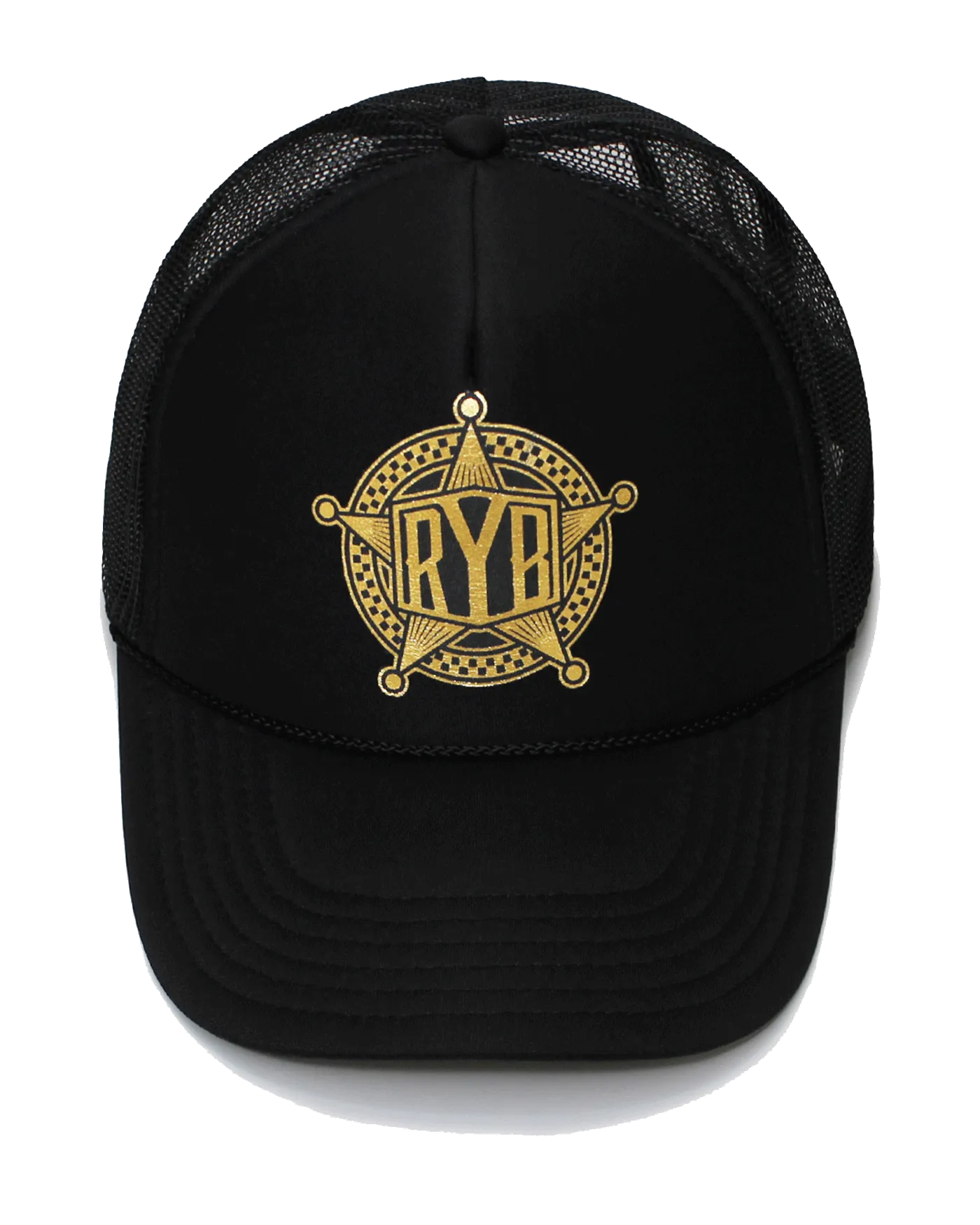 BLANEY GOLD FOIL YRB TRUCKER HAT
